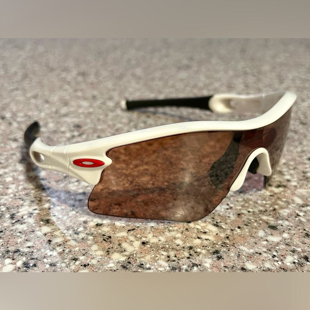 Oakley Radar White and Red Sports Sunglasses